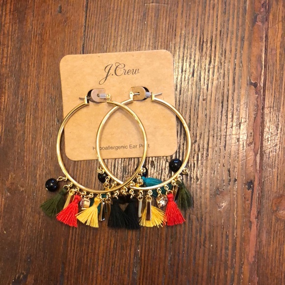 J. Crew Jewelry - J. Crew Tassle Earrings in gold